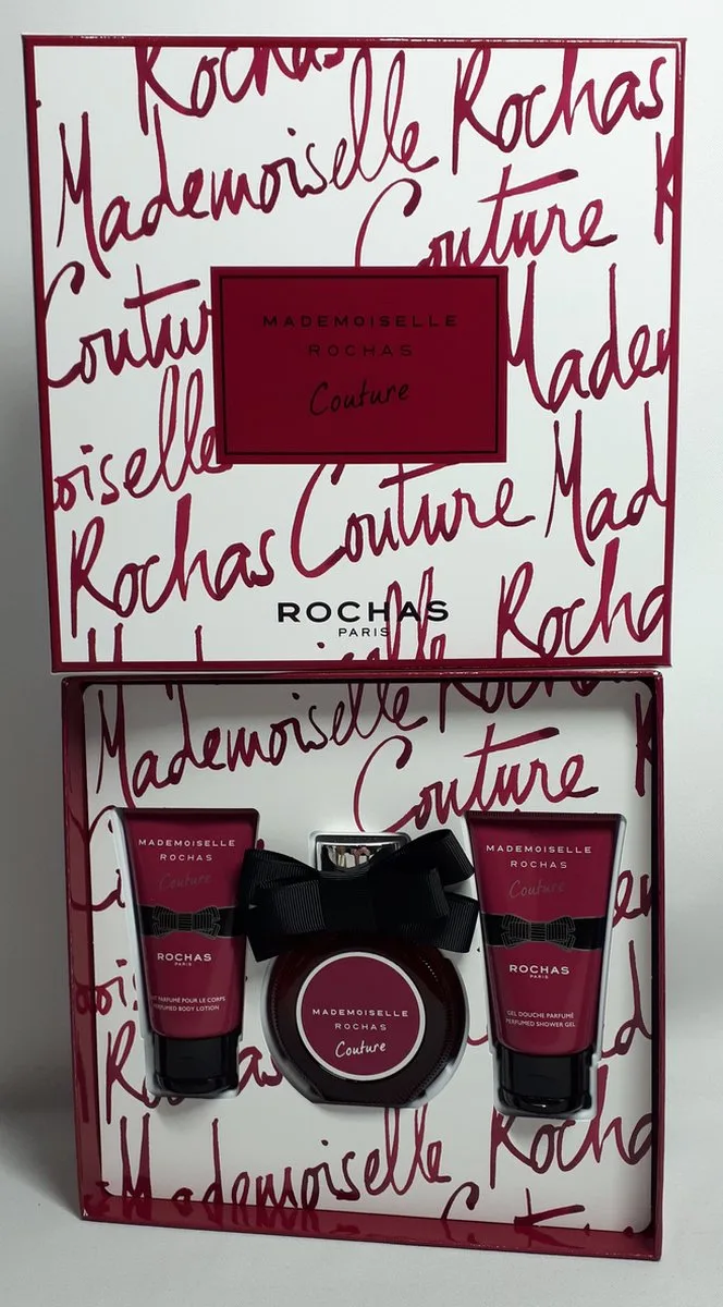 Mademoiselle Rochas Couture - Gift Set - 50 ml Eau de Parfum Spray - 50 ml Shower Gel - 50 ml Body Lotion - Moederdag Cadeau Tip !! van Rochas – productfoto