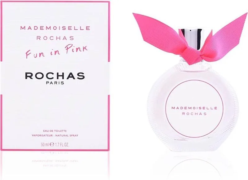 Mademoiselle Rochas Fun In Pink - eau de toilette spray - damesparfum von Rochas in 50 ml – Produktfoto