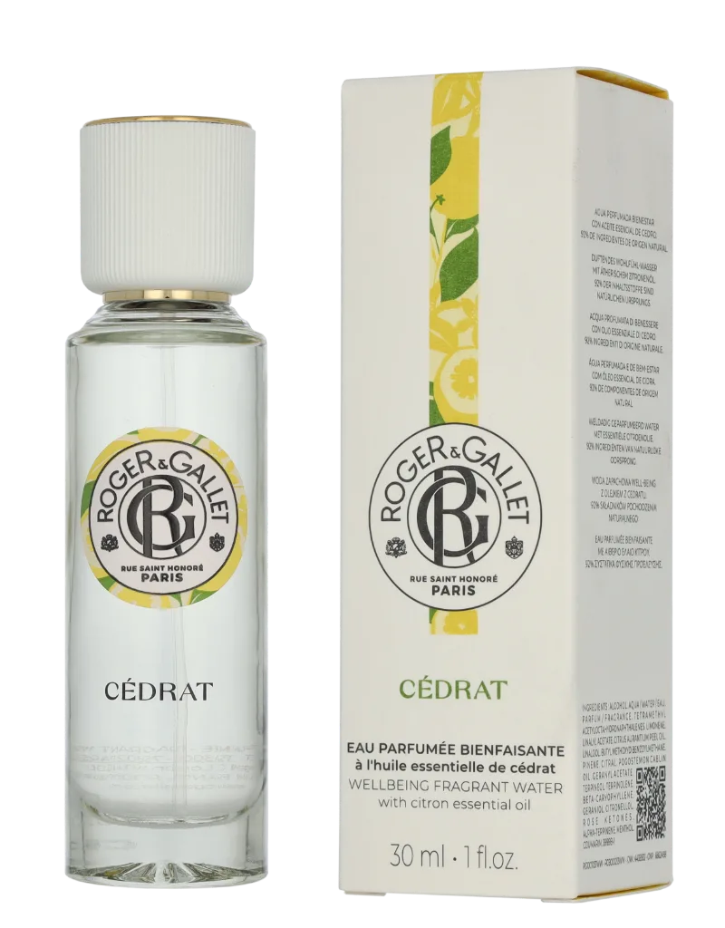 Cedrat Wellbeing Fragrant Water Eau de Parfum Eau de Toilette Dames van Roger & Gallet in 30 ml – productfoto