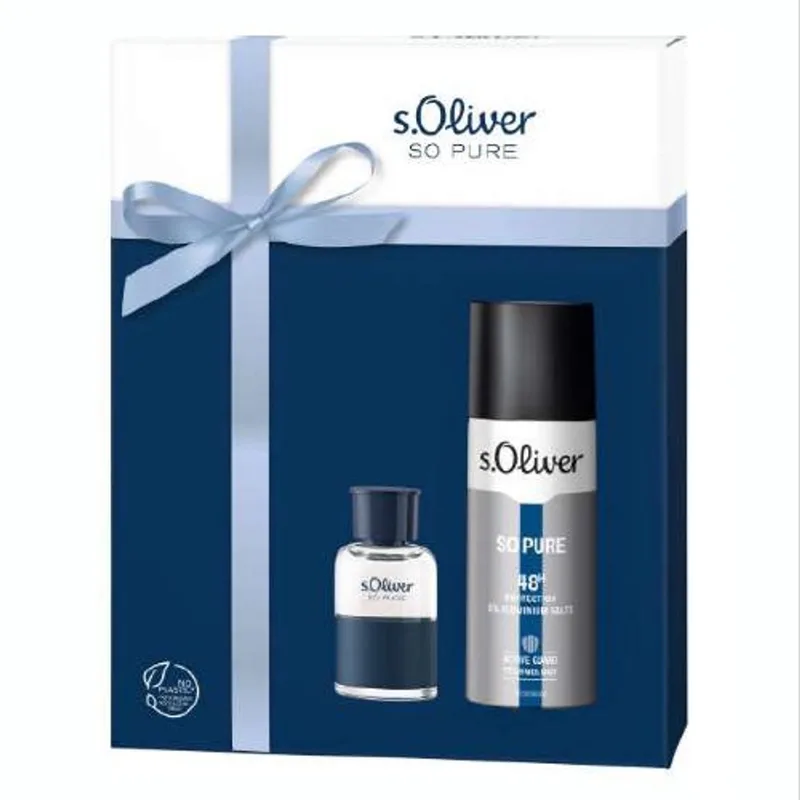 So Pure Men EDT 30 ml + Deodorant Spray 150 ml geschenkset von s.Oliver – Produktfoto