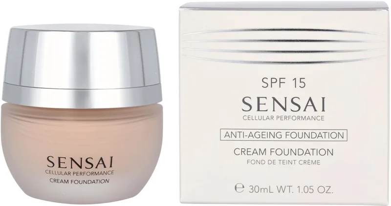 cp cream foundation spf15 cf12 soft beige 30 ml fra Sensai i Sort – produktbillede 1 af 2