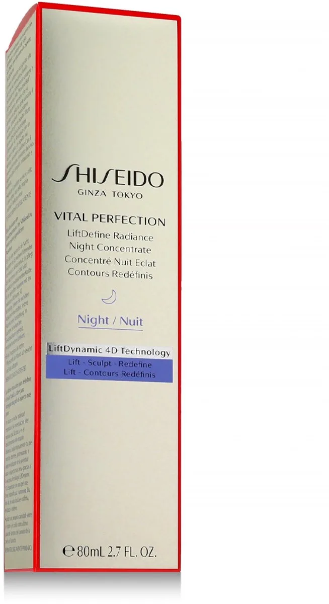 Huidverzorging Vital Perfection Night Serum Concentrate fra Shiseido i 80 ml – produktbillede