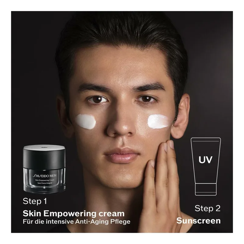 MEN Skin Empowering Cream Refill Gezichtscrème von Shiseido in 50 ml – Produktfoto 5 von 5