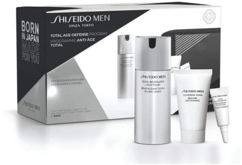 Men Total Revitalizer Light Fluid Lote 3 Pcs van Shiseido – productfoto