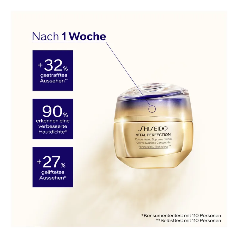 Vital Perfection Cream Enriched SPF30 fra Shiseido i 50 ml – produktbillede 2 af 2