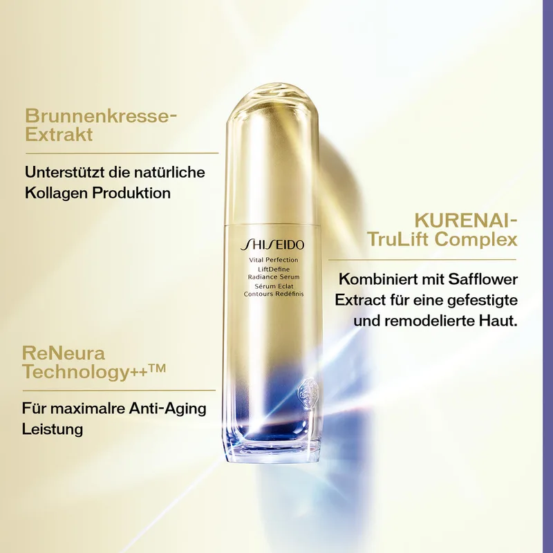 Vital Perfection Liftdefine Radiance Serum fra Shiseido – produktbillede 4 af 4