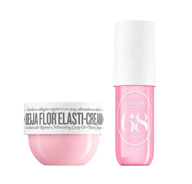 Pflege-Geschenkset Sol de Janeiro Beija Flor Cheirosa 68 Pflege & Duft Set, 2-tlg., Elasti-Cream & Perfume Mist im gleichen Duftprofil fra Sol de Janeiro – produktbillede