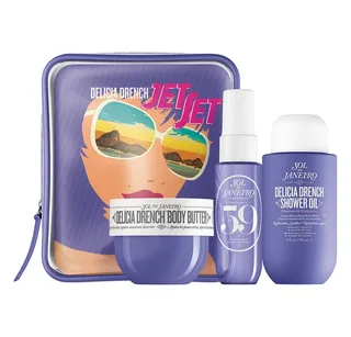Pflege-Geschenkset Sol De Janeiro Delicia Drench Jet Set Gesichtspflegeset, 3-tlg., Umfassende Gesichtspflege für strahlende Haut fra Sol de Janeiro – produktbillede 1 af 4