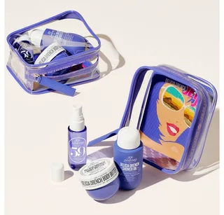 Pflege-Geschenkset Sol De Janeiro Delicia Drench Jet Set Gesichtspflegeset, 3-tlg., Umfassende Gesichtspflege für strahlende Haut fra Sol de Janeiro – produktbillede 4 af 4