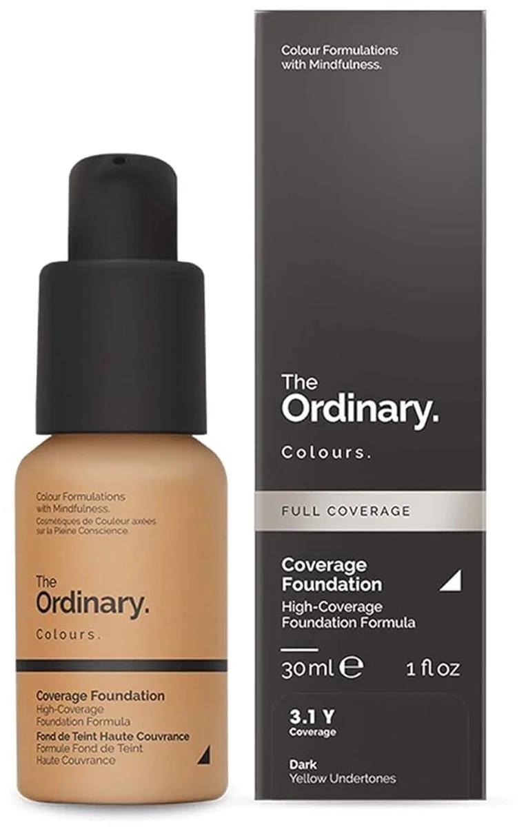 Colours Full Coverage Foundation SPF 15 mineral 30ml 3.1 Y Dark Yellow von The Ordinary in 3.1 Y – Produktfoto