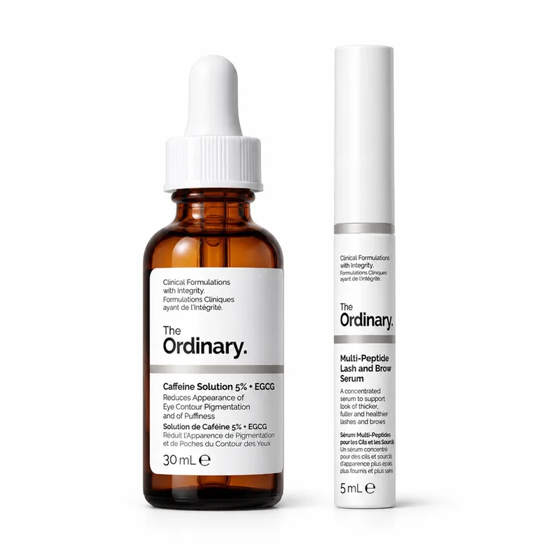 The Ordinay Eyecare Duo - Caffeine Solution 5% + EGCG Eye Serum 30ml and Multi-Peptide Lash and Brow Serum 5ml de The Ordinary – photo du produit