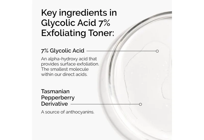 Toner The Ordinary Glycolic Acid 7% Exfoliating Toner – Peeling-Toner 1-tlg., 7 % Glykolsäure pH ca. 3,6 Vegan Alkoholfrei Ölfrei von The Ordinary in Weiß, 100 ml – Produktfoto 3 von 3