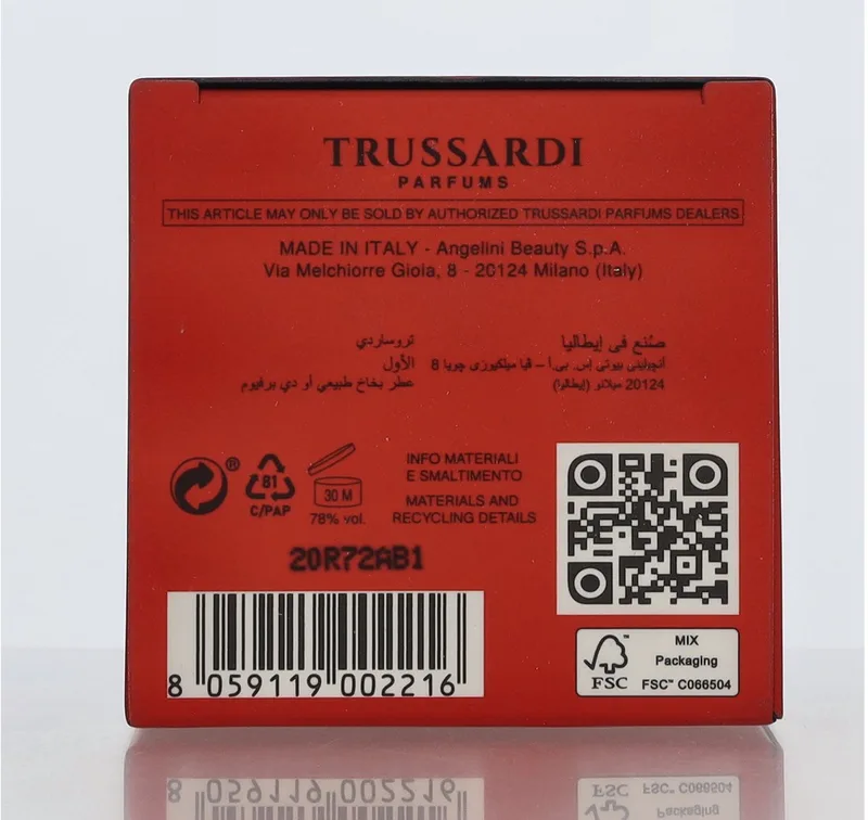 Herenparfum Trussardi Primo EDP Herladen fra Trussardi i 150 ml – produktbillede