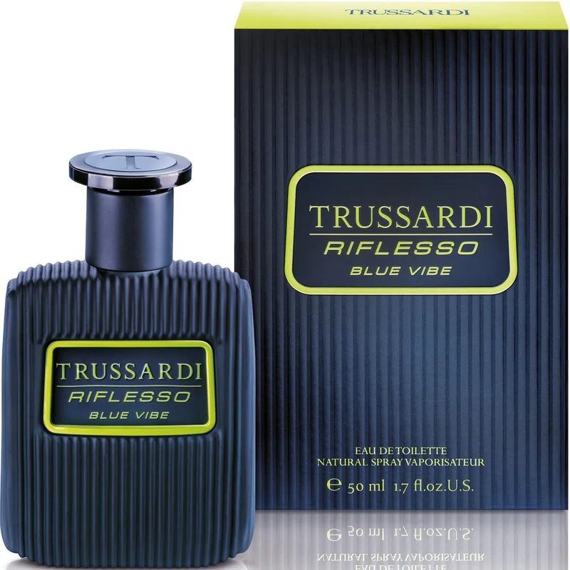 Riflesso Blue Vibe - eau de toilette spray - herenparfum fra Trussardi i 50 ml – produktbillede