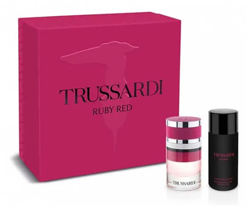 Ruby Red Eau De Perfume Spray Set 2 Pieces by Trussardi in 60 ml – product photo