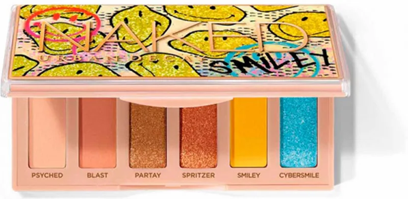 Smiley Mini Oogschaduw Palette - Naked de Urban Decay en Mucho Happy – photo du produit