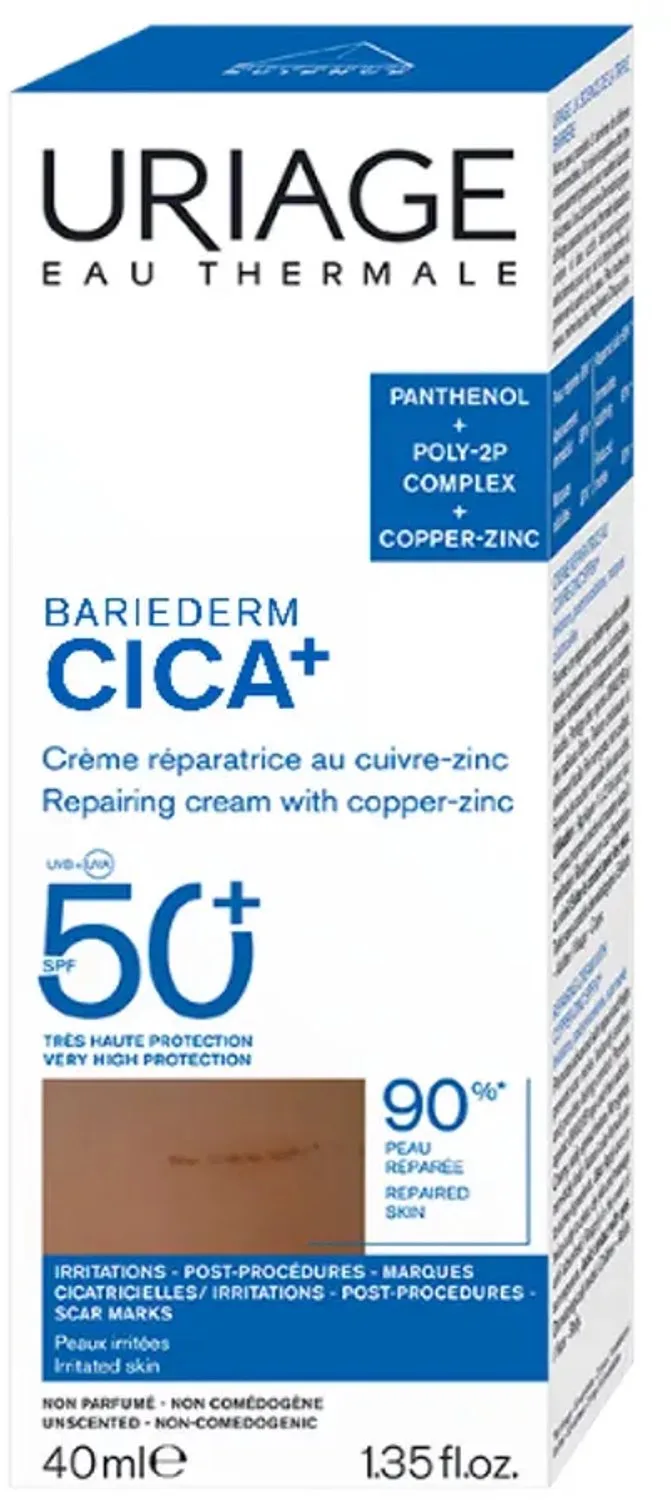 Bariéderm Cica Crème SPF50 de Uriage en 40 ml – photo du produit