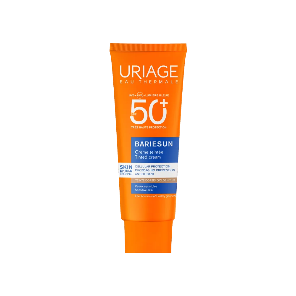 Bariésun Getinte Zonnecrème Goud SPF50+ van Uriage in 50 ml – productfoto