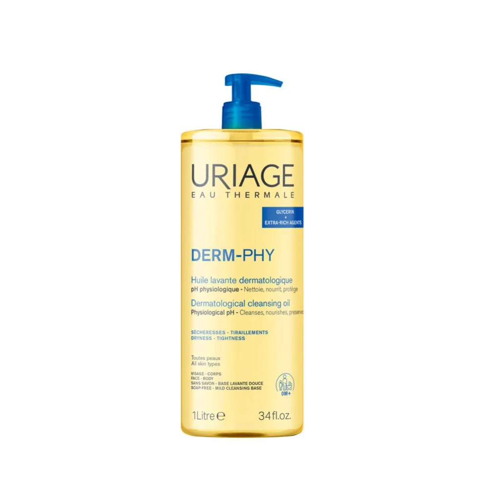 Derm-Phy Dermatologische Reinigingsolie 1l | Gezicht en Lichaam van Uriage – productfoto