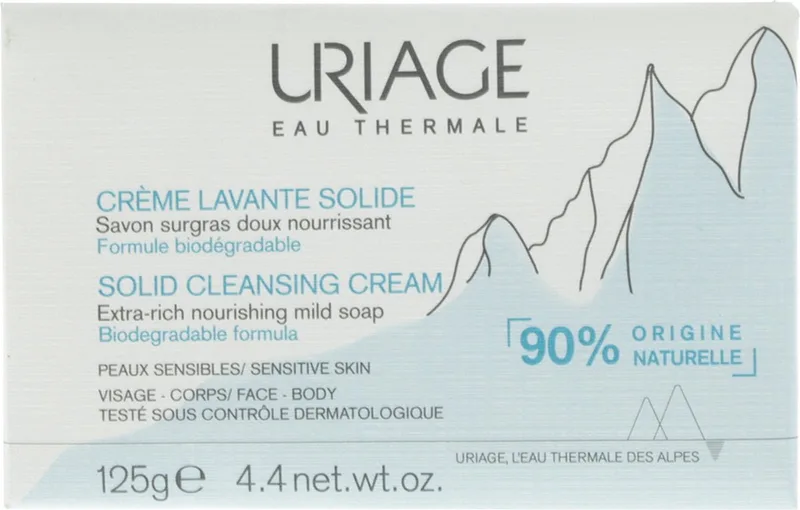 Thermaal water creme lavante solide 125 Gram von Uriage – Produktfoto
