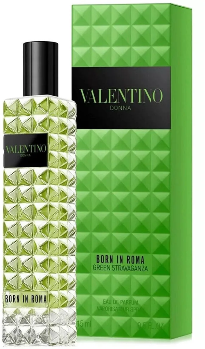 Donna Ladies Born In Roma Green Stravaganza Eau de parfum spray von Valentino in 15 ml – Produktfoto
