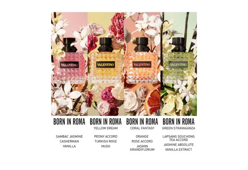 Duft-Set Born in Roma Donna EdP 100 ml inkl. Yellow Dream EdP 6 ml, 2-tlg., Duft-Duo mit 6 ml Yellow Dream – ideal für unterwegs fra Valentino – produktbillede 5 af 5