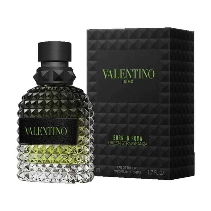 Uomo Born in Roma Green Stravaganza Eau de toilette spray - Mannenparfum fra Valentino i 50 ml – produktbillede 2 af 2