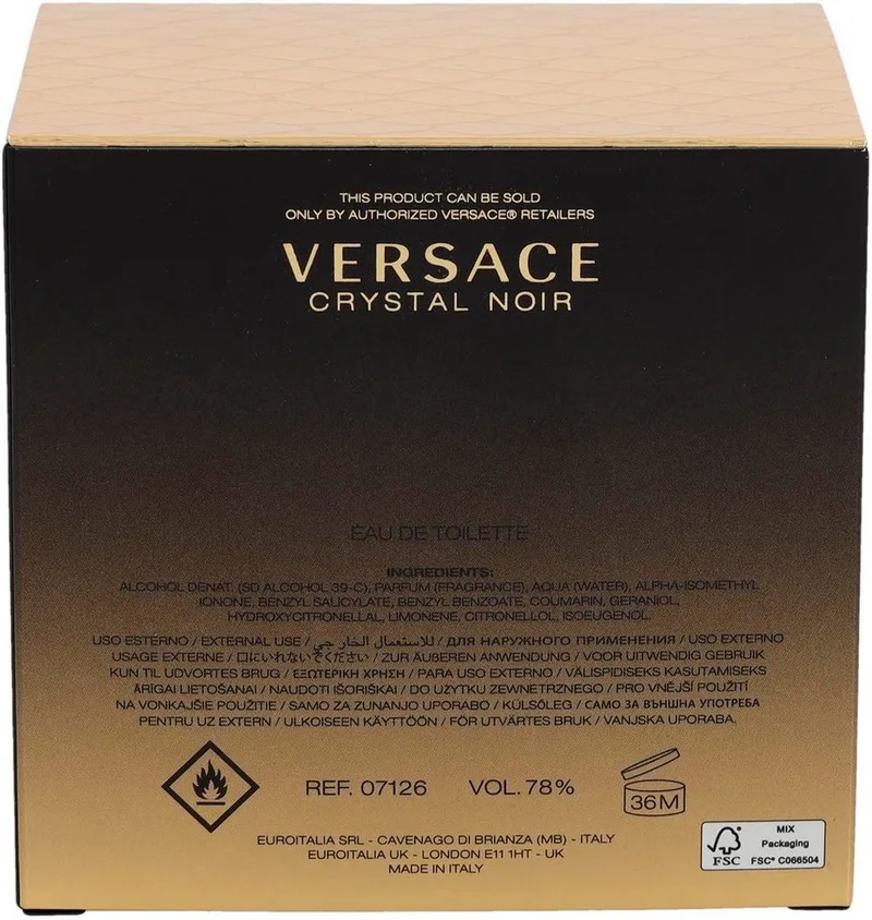 Crystal Noir - Eau de toilette fra Versace i 50 ml – produktbillede 3 af 3