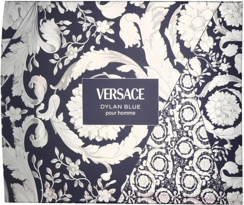 Dylan Blue Pour Homme Giftset 150 ml - Edt Spray 50ml/Bath & Shower Gel 50ml/Aftershave Balm 50ml by Versace – product photo