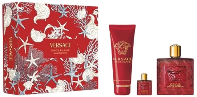 Eros Flame Homme Giftset / Bath & Shower Gel / Miniatura