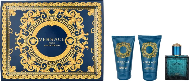 Eros(m)(h/b)3pc Set(1.7oz Edt Sp, 1.7oz Shower Gel, 1.7oz After Shave Balm) von Versace – Produktfoto