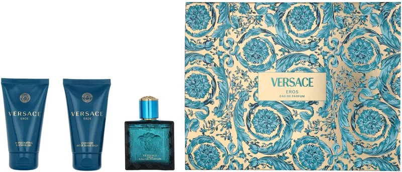 Eros Pour Homme Eau de Parfum 50 ml + A/S Balm 50 ml + Shower Gel 50 ml - Geschenkset Heren van Versace – productfoto