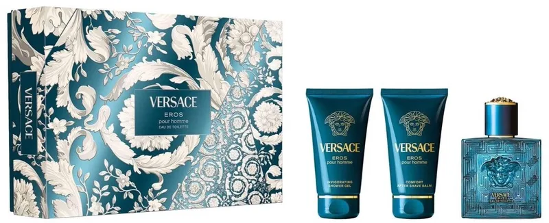 Eros Pour Homme Giftset edt 50ml + Showergel 50ml + After Shave Balm 50ml fra Versace – produktbillede