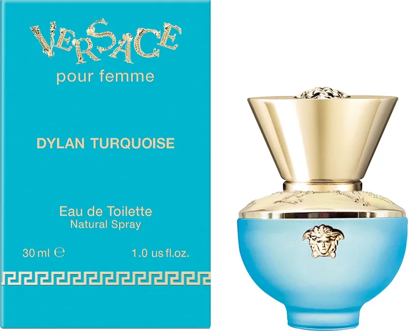 Dylan Turquoise Eau de Toilette - Damesparfum von Versace in 30 ml – Produktfoto