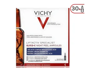 Gesichtspeeling LIFTACTIV Specialist Glyco-C Peeling Ampullen 30x2,0 ml, Intensivkur für strahlende, glattere Haut und verfeinertes Hautbild van Vichy – productfoto 1 van 5