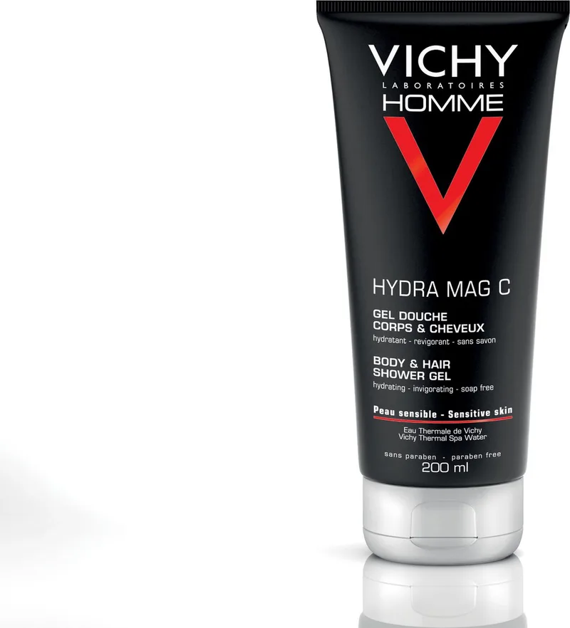 Homme Hydra Mag C Douchegel voor Lichaam en Haar van Vichy in 200 ml – productfoto