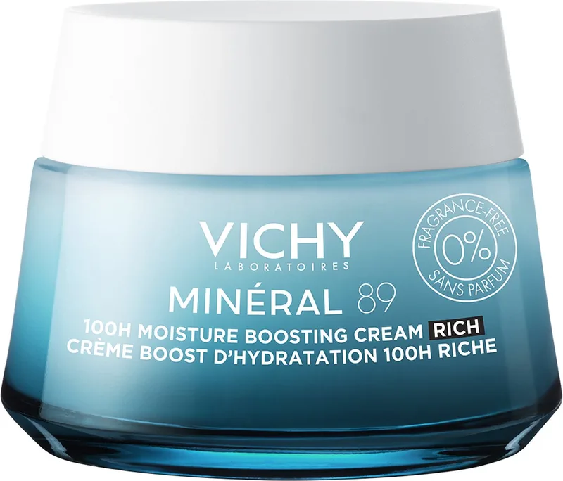 Minéral 89 100U Hydraterende Rijke Crème Zonder Parfum - Voor een normale tot droge huid van Vichy in 50 ml – productfoto