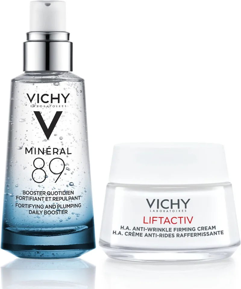 Minéral 89 + Liftactiv H.A. Duo Hydratatie Boost en Anti-aging - M89 Booster Sérum 50ml - Liftactiv H.A. dagcrème 50ml - normale huid - 2 producten de Vichy en 50 ml – photo du produit