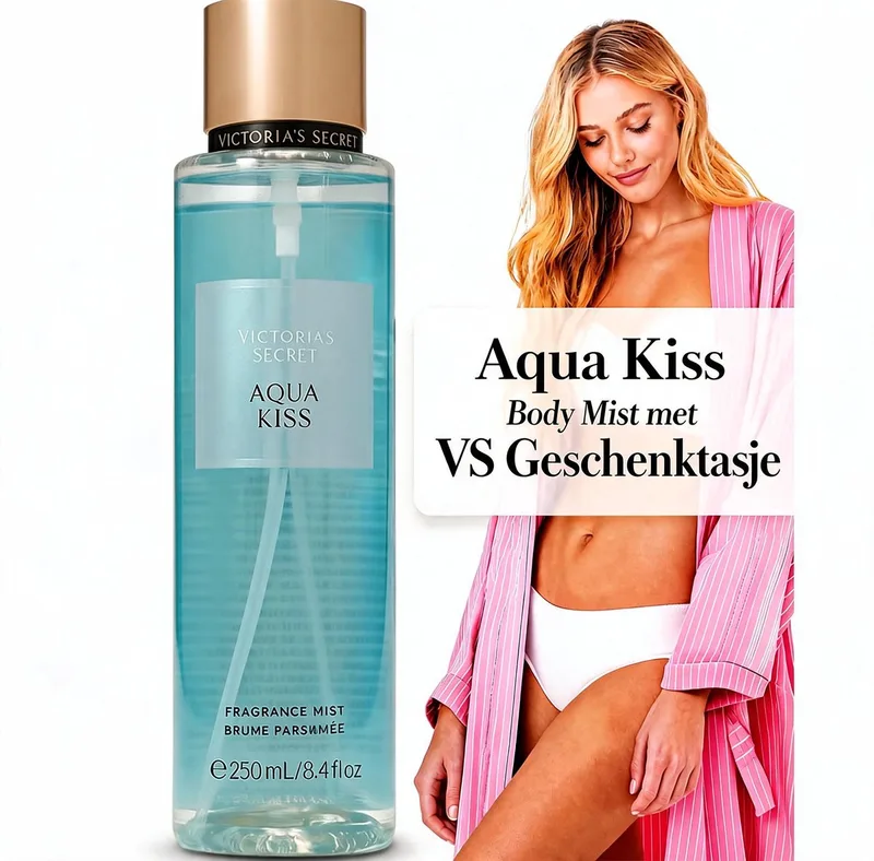 Aqua Kiss Fragrance Body Mist | Incl. VS Geschenktasje by Victoria's Secret in 250 ml – product photo