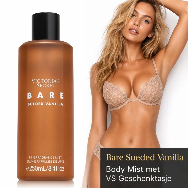 Bare Sueded Vanilla Fragrance Body Mist Incl. Geschenktasje de Victoria's Secret en 250 ml – photo du produit