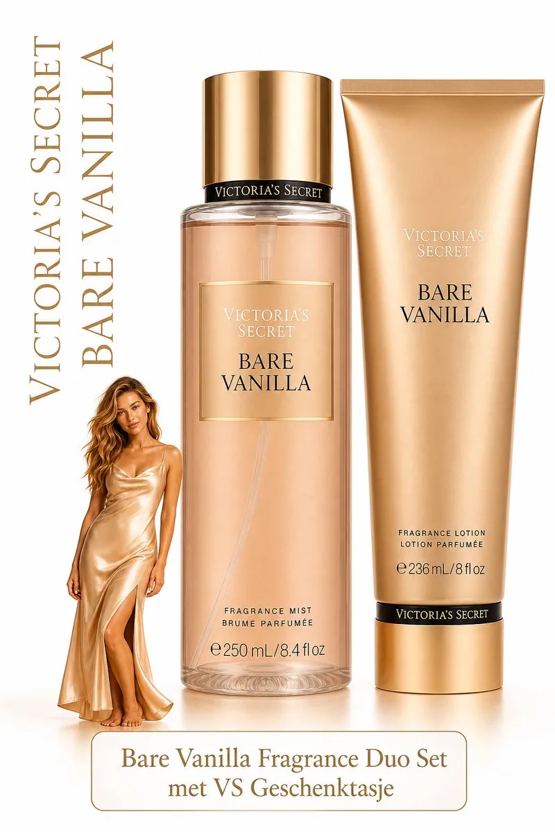 Bare Vanilla Fragrance Duo Set - Body Mist & Lotion Incl. VS Geschenktasje fra Victoria's Secret – produktbillede
