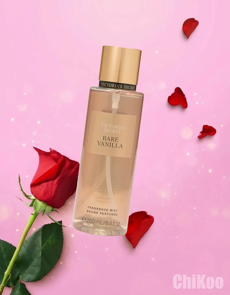 Bare Vanilla | Geparfumeerde Body Mist | Dames Fragrance Parfum | Inclusief Cadeautasje & Cadeautje fra Victoria's Secret i 250 ml – produktbillede