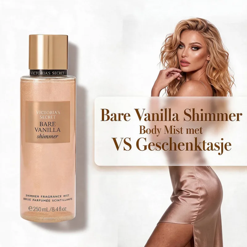 Bare Vanilla Shimmer Fragrance Body Mist | Met Cadeauzakje von Victoria's Secret in 250 ml – Produktfoto