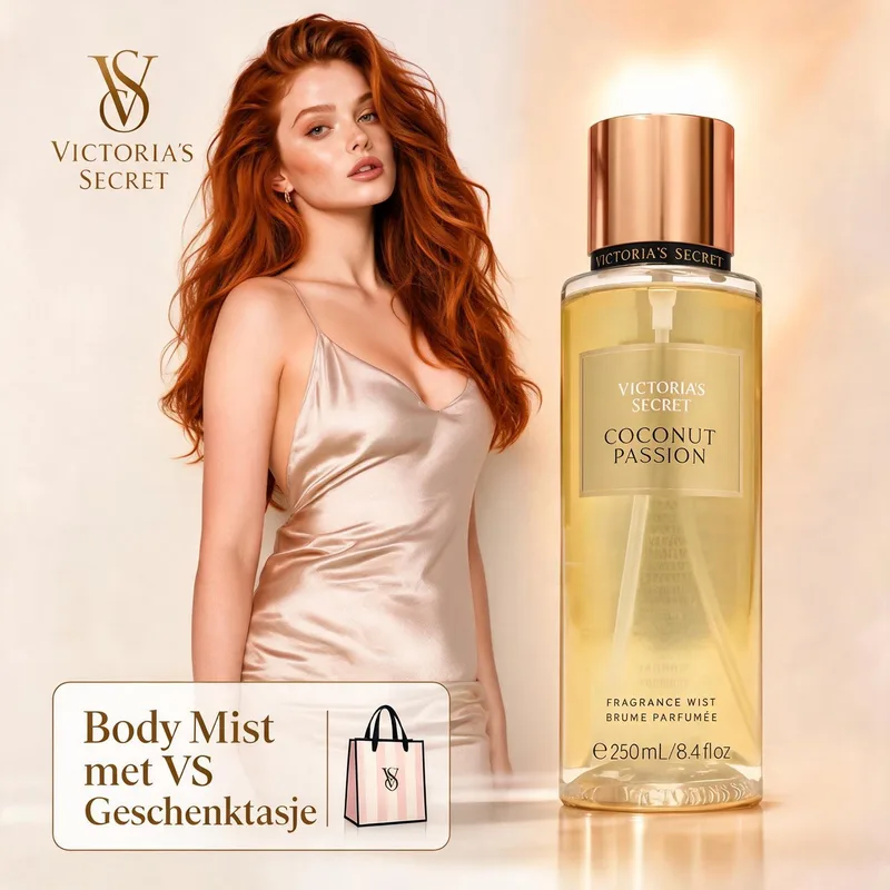 Coconut Passion Body Mist Met VS Geschenktasje van Victoria's Secret in 250 ml – productfoto