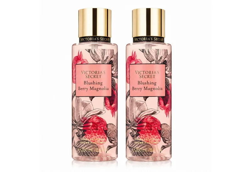 Duft-Set Blushing Berry Magnolia Fragrance Mist Doppelpack 2 × 250 ml, 2-tlg., Doppelpack mit fruchtig-floralem Duft und 500 ml Gesamtinhalt de Victoria's Secret – photo du produit 1 sur 2