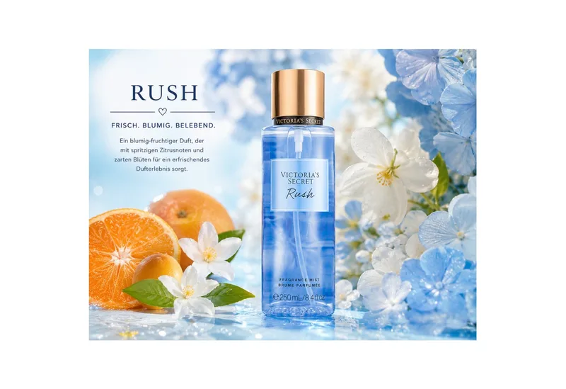 Duft-Set Rush Fragrance Mist Doppelpack 2 × 250 ml, 2-tlg., Doppelpack mit frischem Duft und 500 ml Gesamtinhalt fra Victoria's Secret – produktbillede 2 af 2