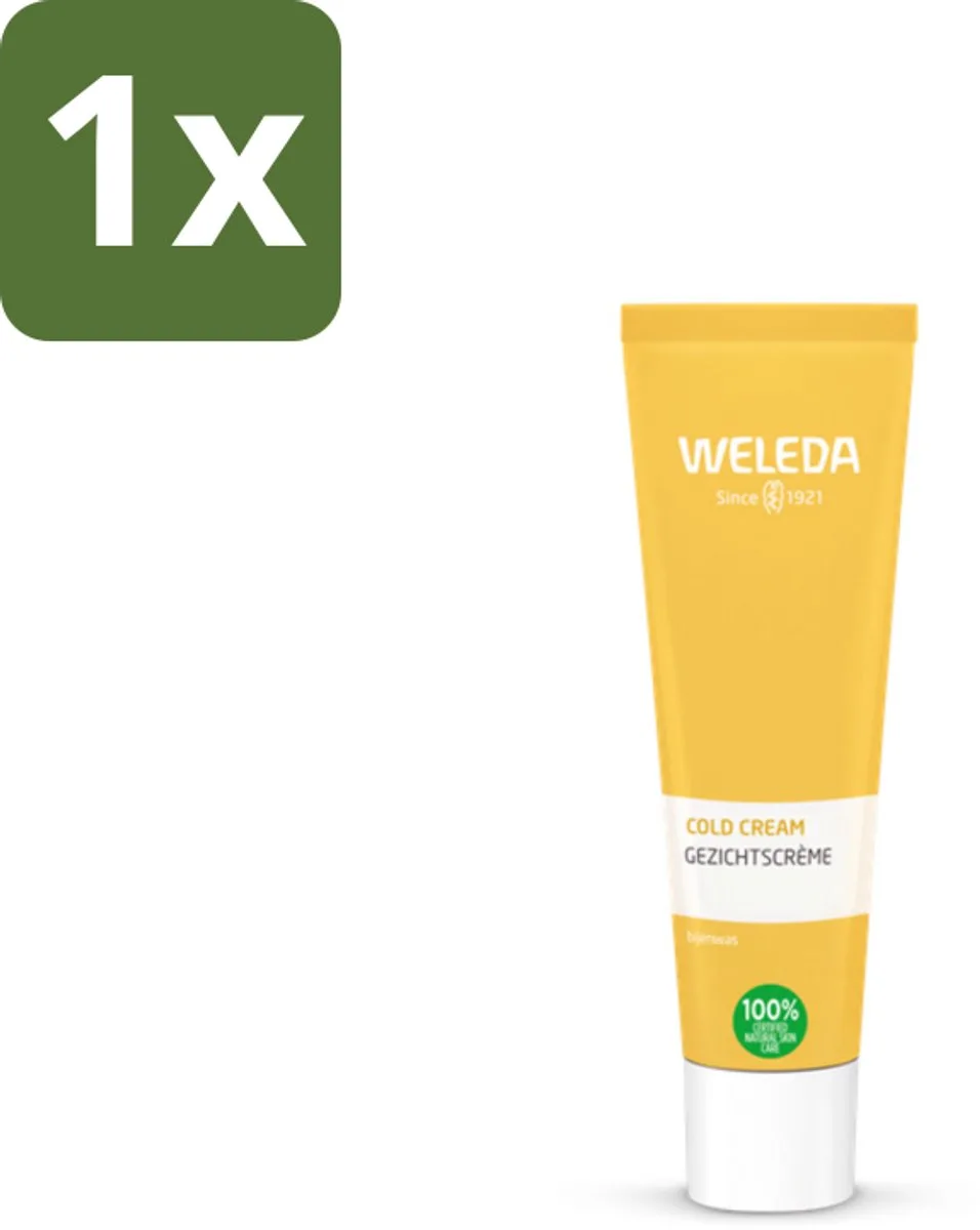 1 x WELEDA - Cold Cream gezichtscrème - Bescherming droge huid - Gezichtscrème - Droge Huid - Bescherming - Natuurlijke Crème - Bijenwas van Weleda in 30 ml – productfoto
