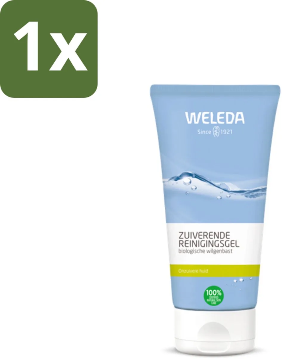 1 x WELEDA - Reinigingsgel Zuiverend - Voor onzuivere huid - Reinigingsgel - Zuiverende Gel - Onzuivere Huid - Puistjes - Mee-eters de Weleda en 100 ml – photo du produit