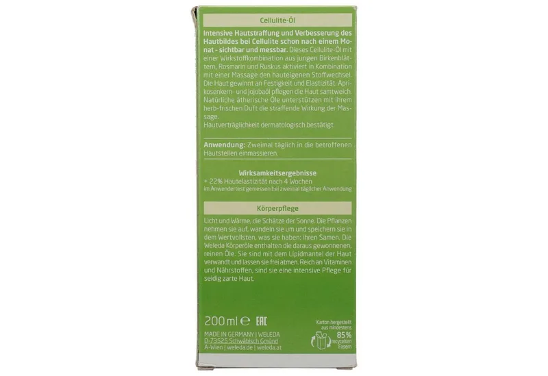 Berk Celluliteolie Lichaamsolie von Weleda in 200 ml – Produktfoto 3 von 4