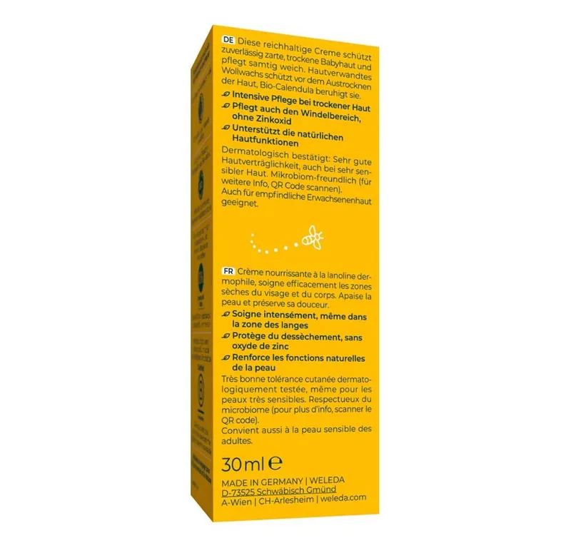 Calendula Nourishing Baby Cream van Weleda – productfoto 3 van 4